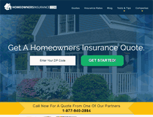 Tablet Screenshot of homeownersinsurance.com